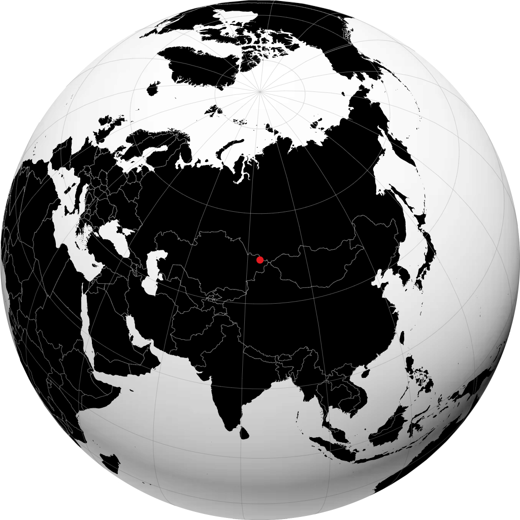 Altay on the globe