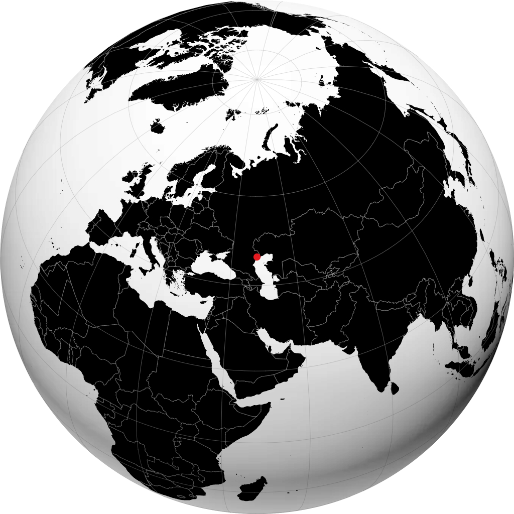 Astrakhan' on the globe