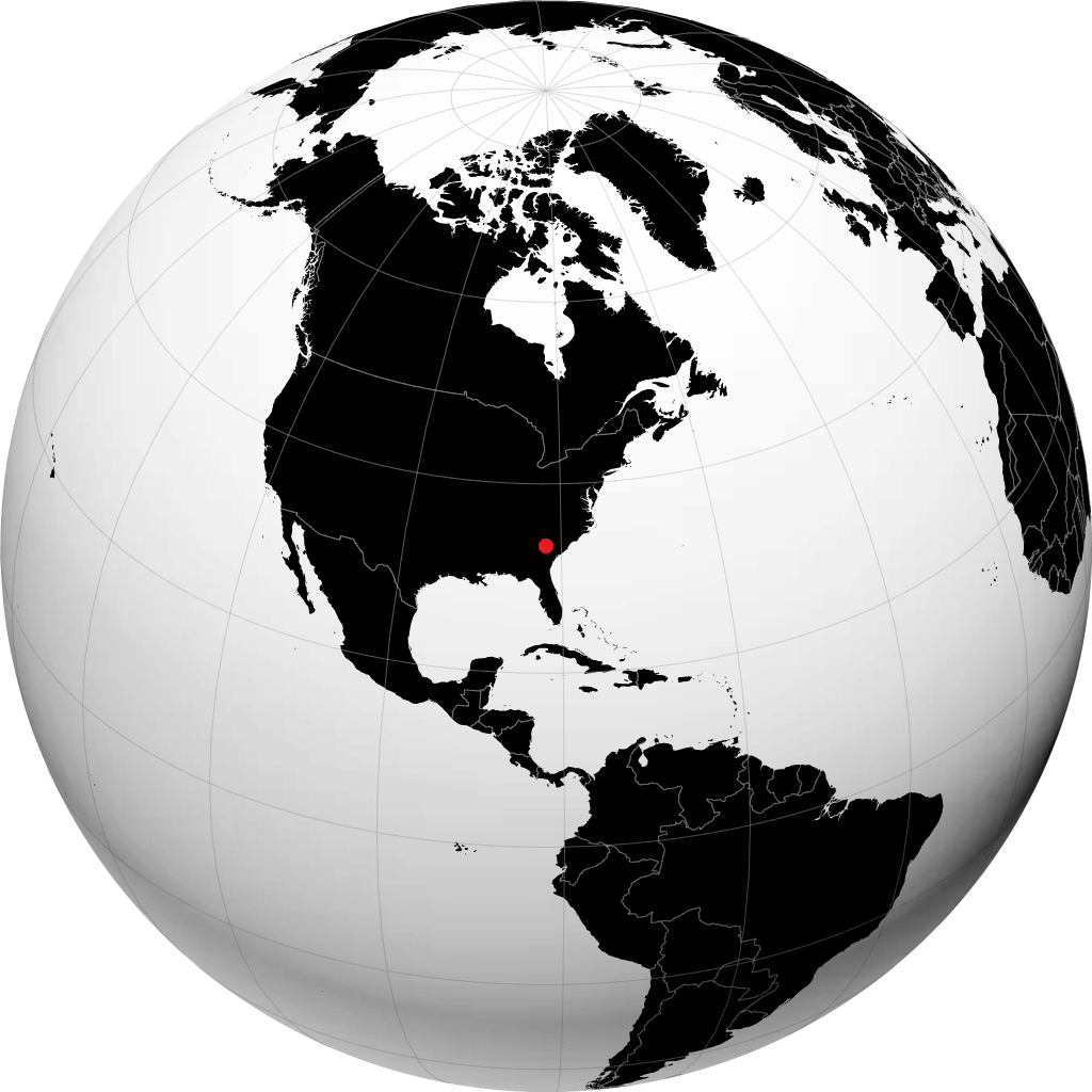 Augusta on the globe