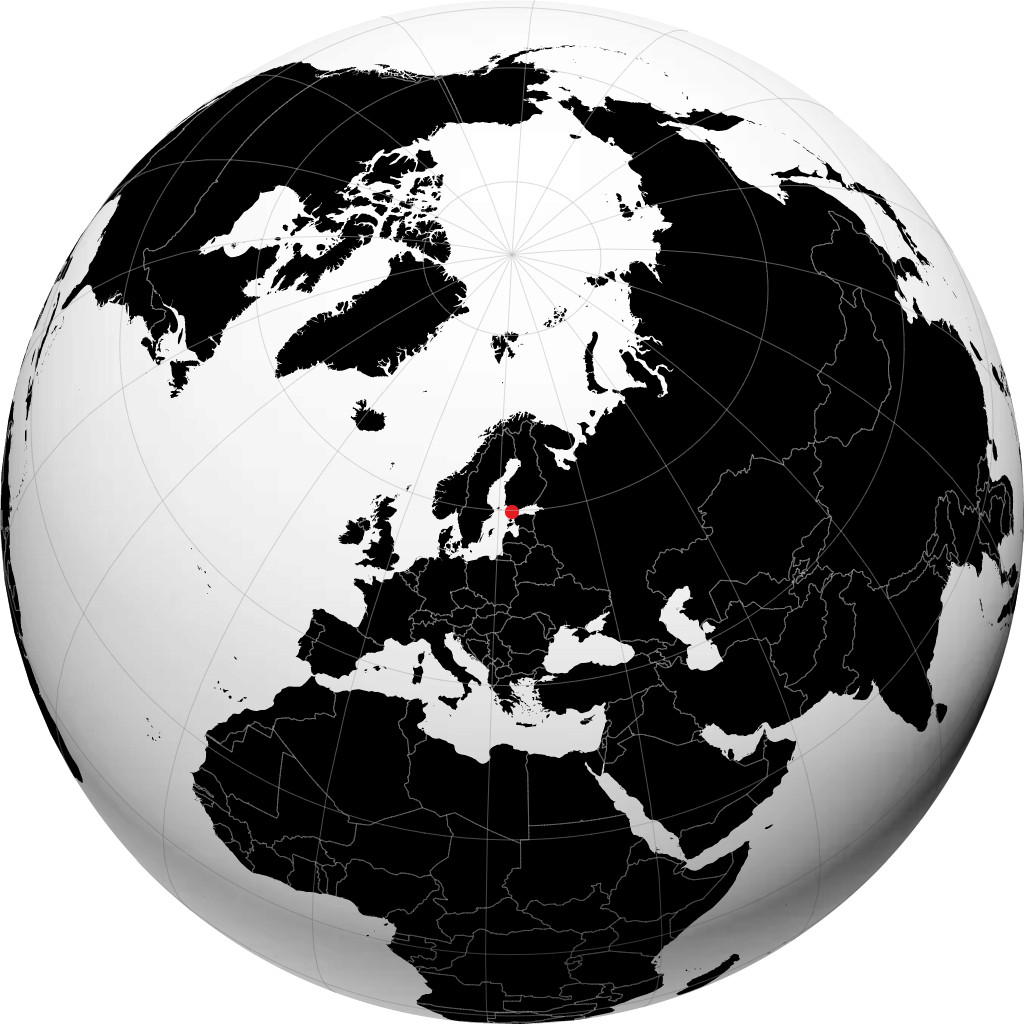 Hanko on the globe