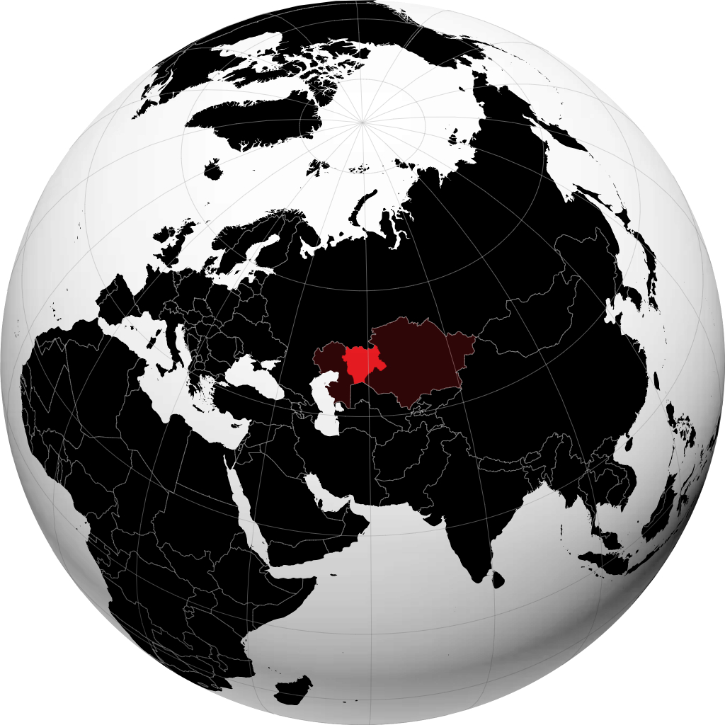 Aktyubinskaya Oblast' on the globe