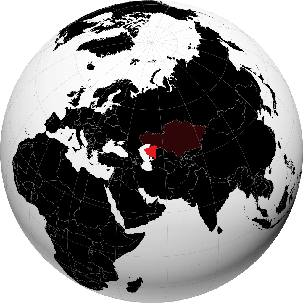 Mangistauskaya Oblast' on the globe