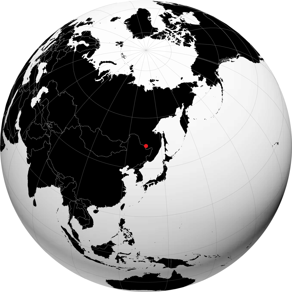 Obluch'ye on the globe