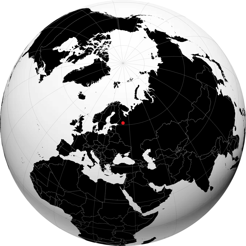 Podporozh'ye on the globe