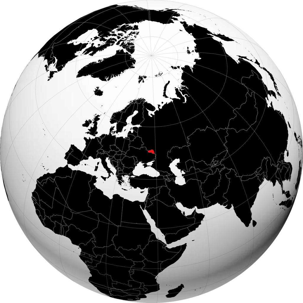 Belgorodskaya Oblast' on the globe