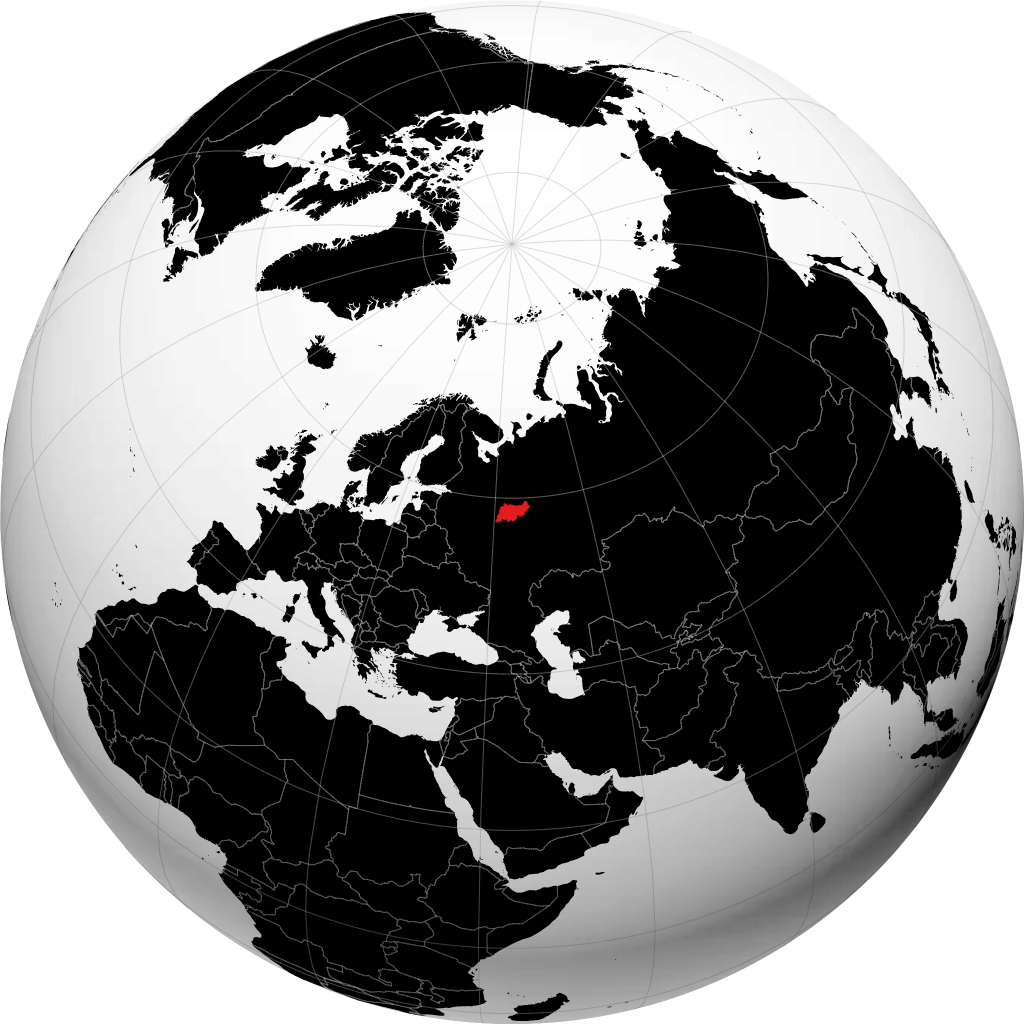 Kostromskaya Oblast' on the globe