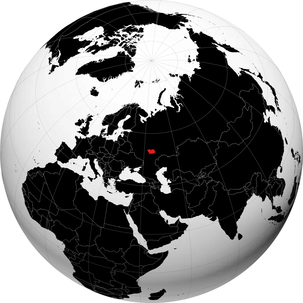 Penzenskaya Oblast' on the globe