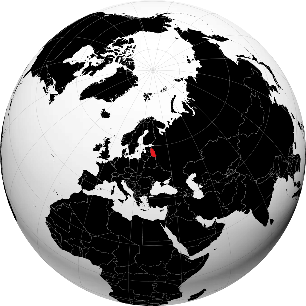 Pskovskaya Oblast' on the globe