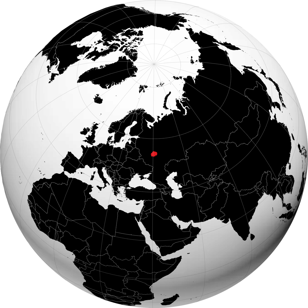 Ryazanskaya Oblast' on the globe