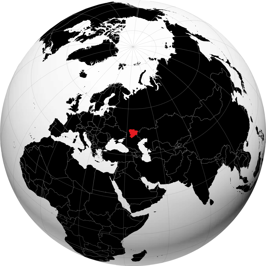 Volgogradskaya Oblast' on the globe