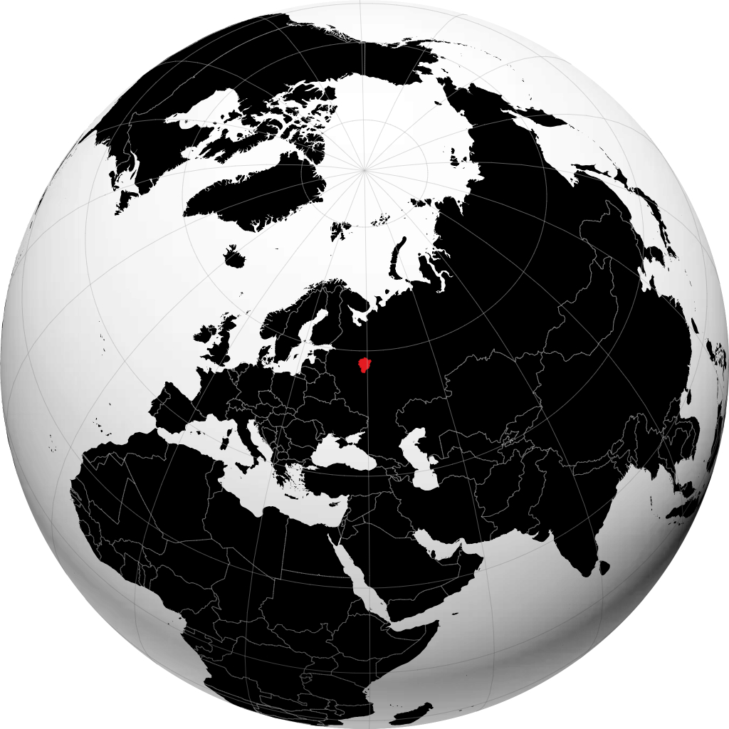 Yaroslavskaya Oblast' on the globe