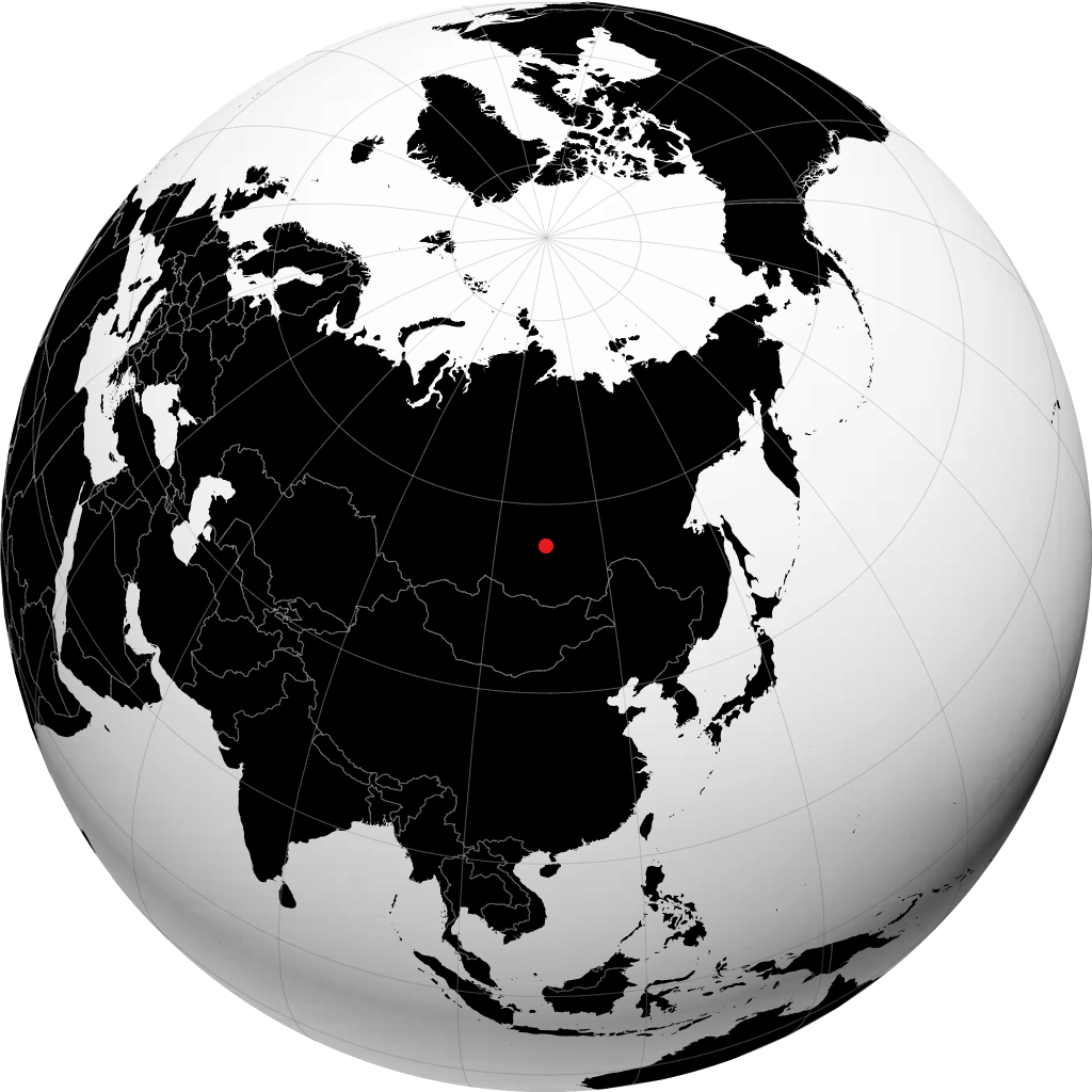 Severobaykal'sk on the globe