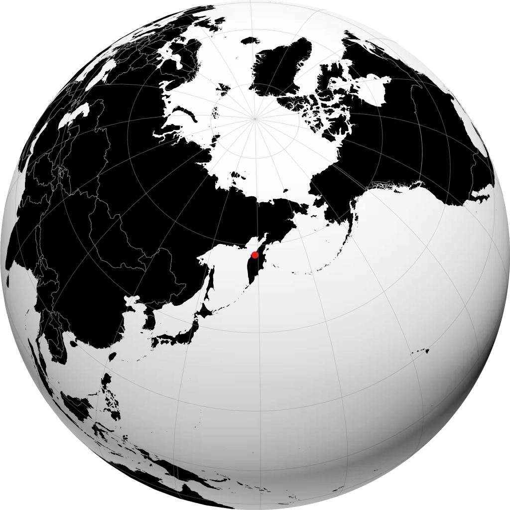 Tigil' on the globe