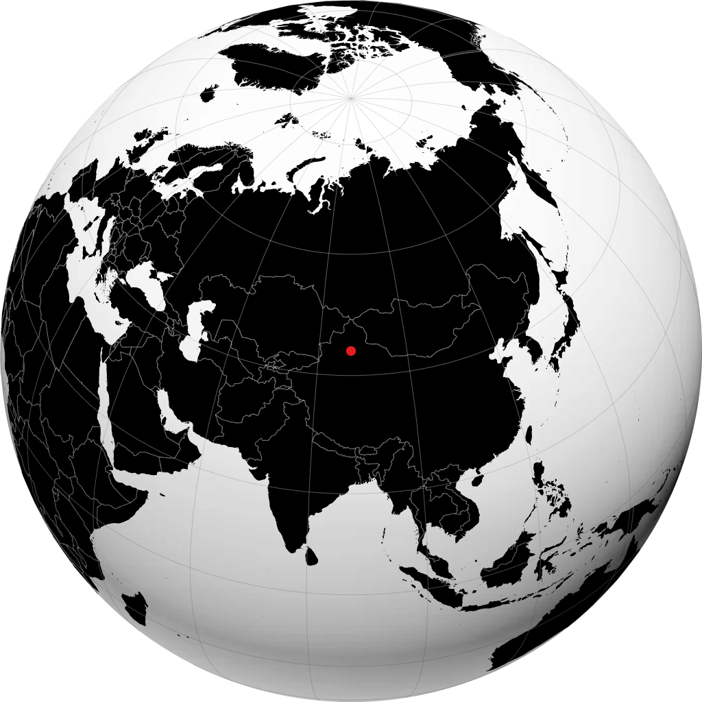 Yan'an Beilu on the globe