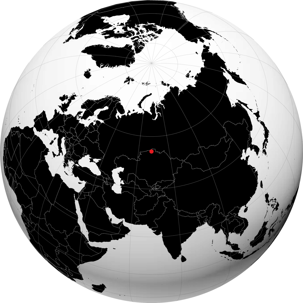 Yavlenka on the globe