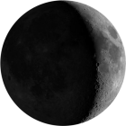 Waxing Crescent, illumination 32.5%