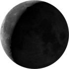 Waning Crescent, illumination 20%
