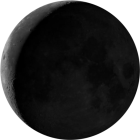 Waning Crescent, illumination 12.2%