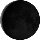 Waning Crescent, illumination 5.8%