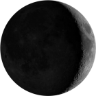 Waxing Crescent, illumination 23%